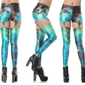 Galaxy Suspenders Leggings